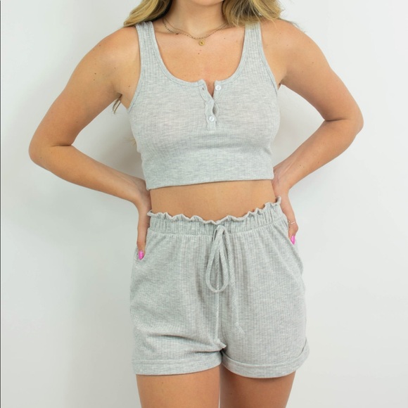 Blue Blush Rib Tank - Picture 4 of 5